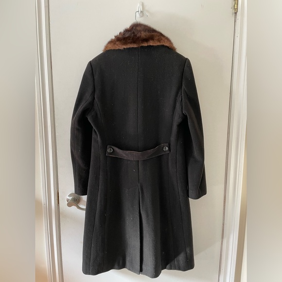 Couture wool/mink peacoat - Picture 4 of 7